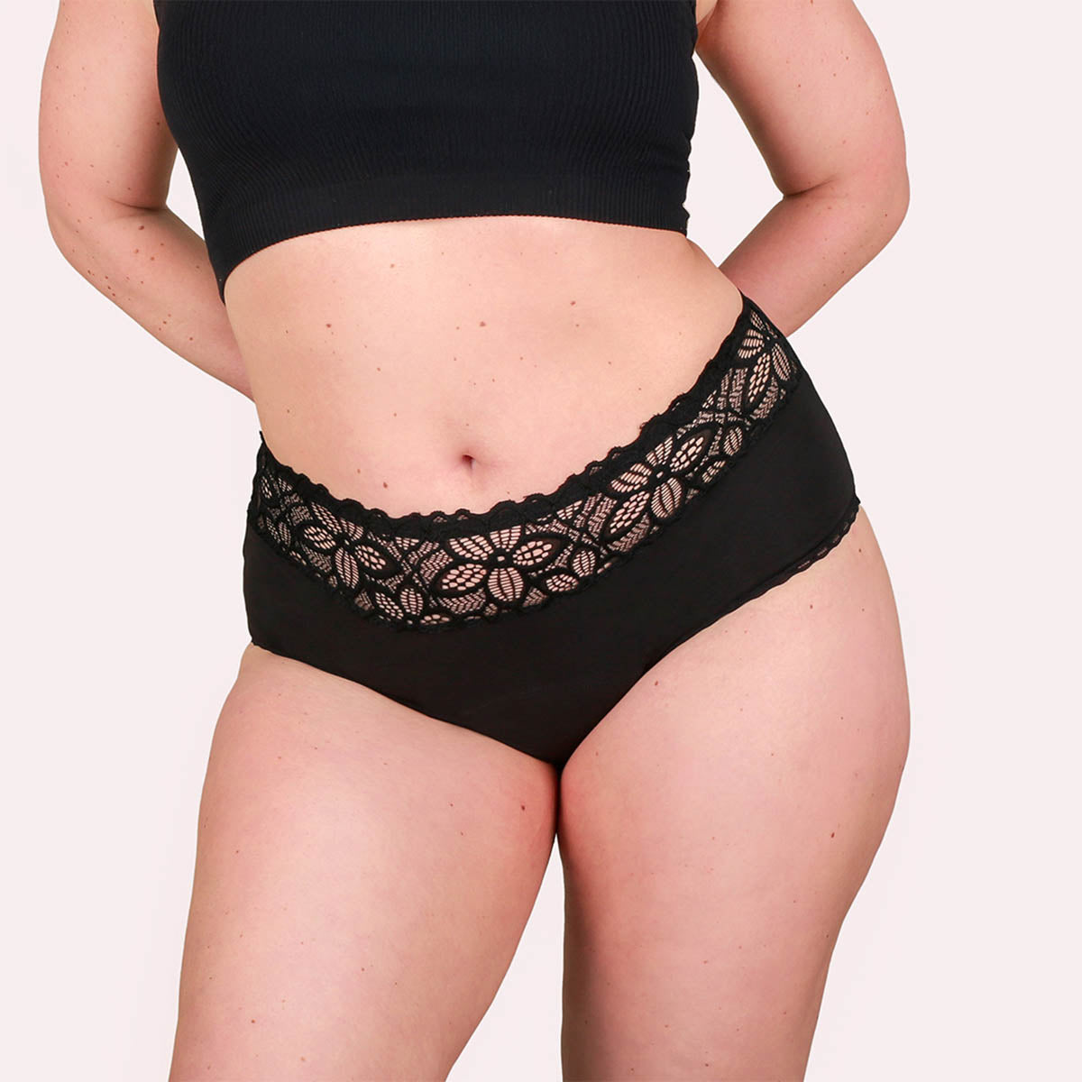 3er Pack Periodenunterwäsche Taynie Deluxe ultra schwarz Curvy