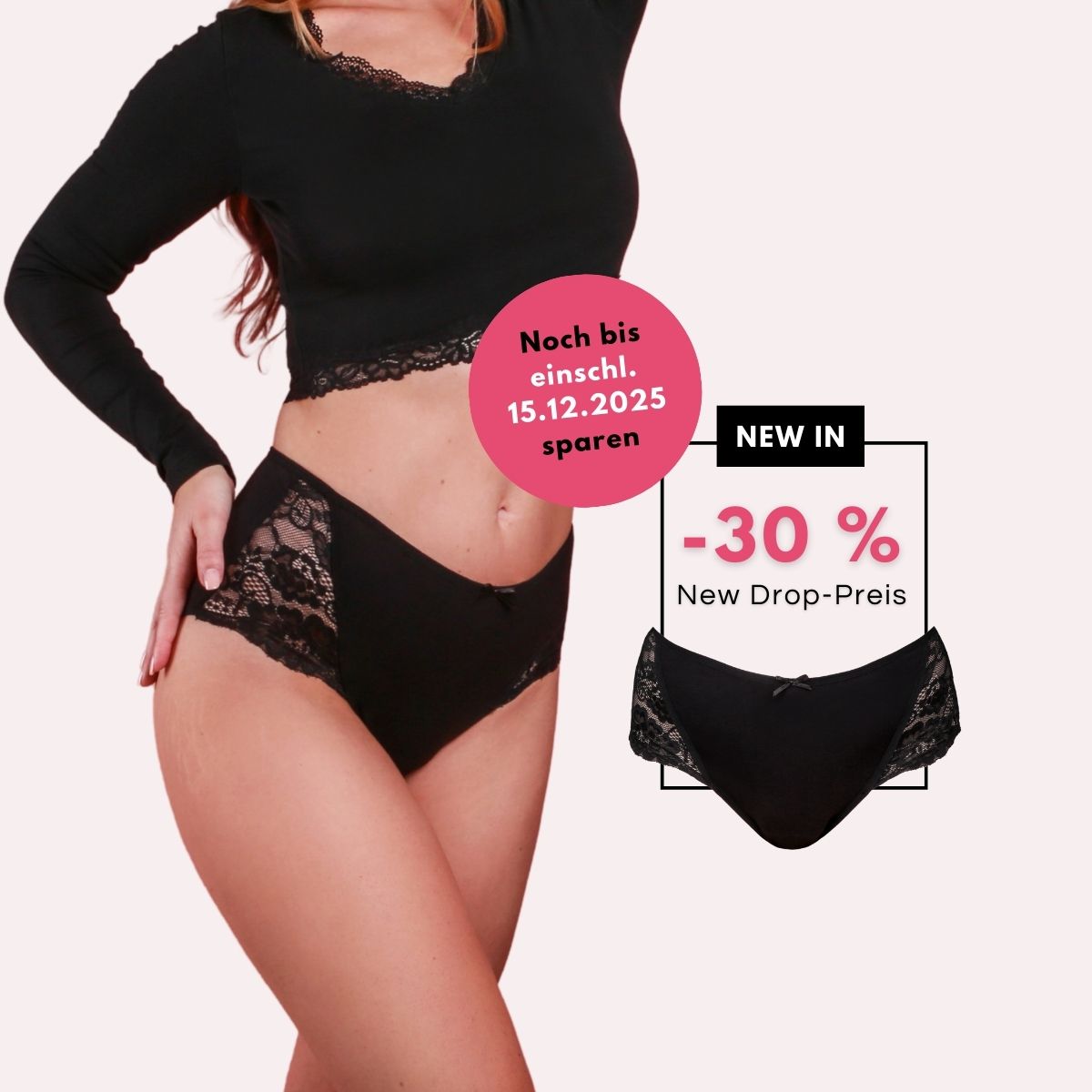 Taynie Highwaist Spitze extra stark