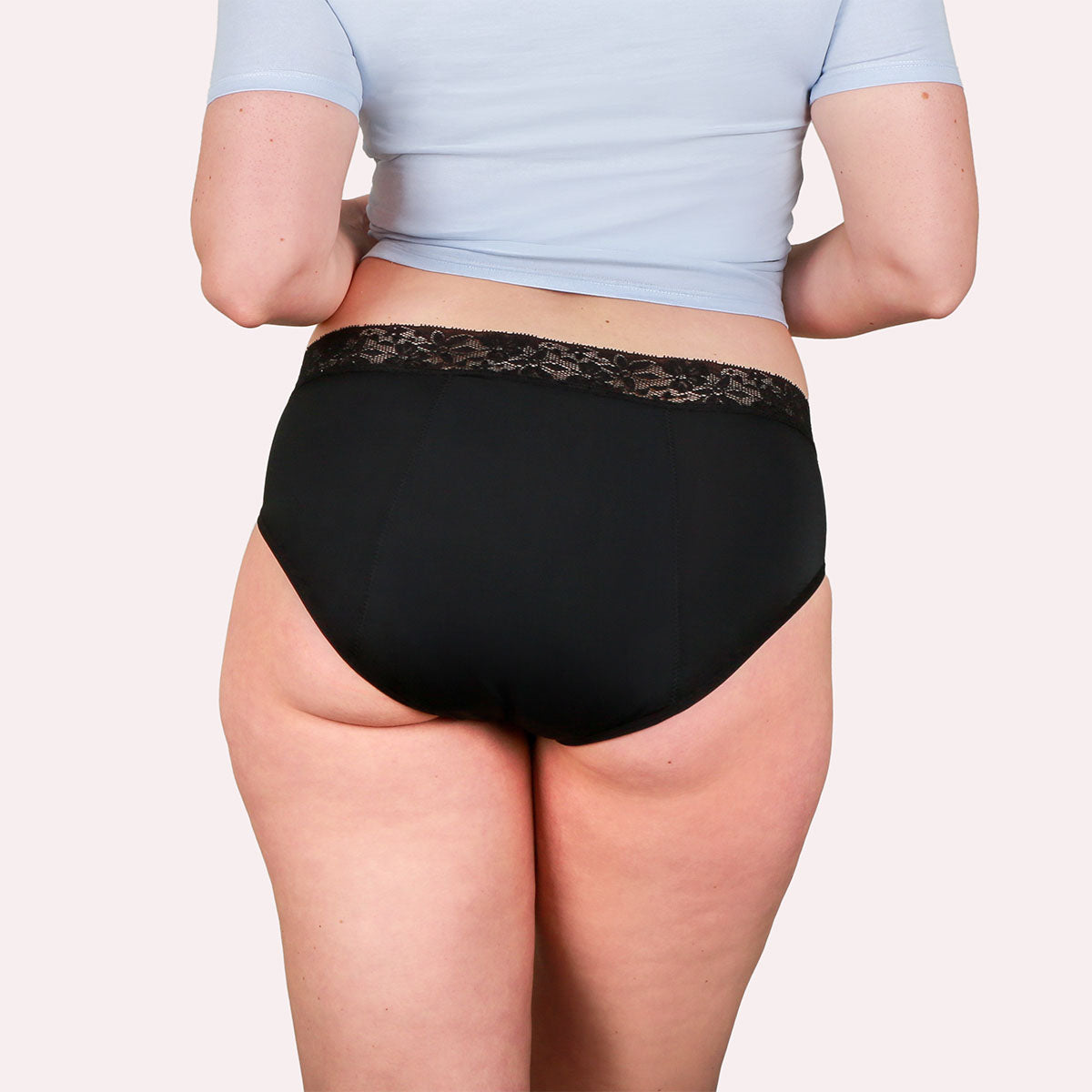 3er Pack Periodenunterwäsche Taynie Queen ultra schwarz Curvy