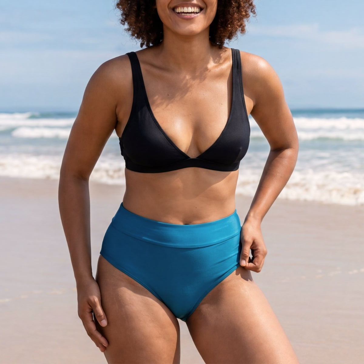 Taynie Beach Highwaist blau Alle Produkte 