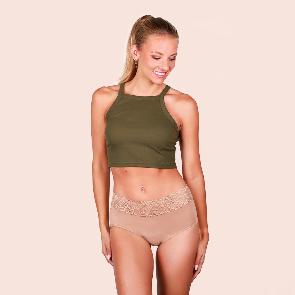 Deluxe Alle Produkte Sand Curvy Teen High Waist Menstruation Sport Bei Ausfluss Für die Nacht Extra Stark Mittel