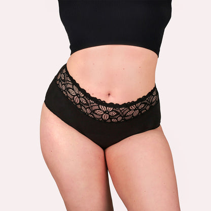 3er Pack Periodenunterwäsche Taynie Deluxe extra stark schwarz Curvy