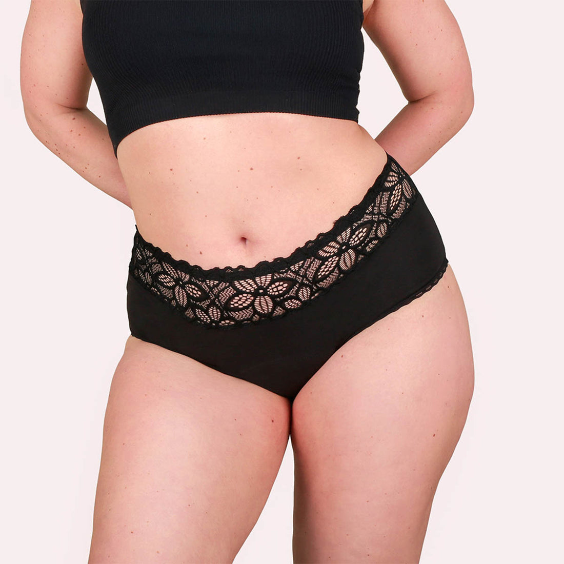 5er Pack Periodenunterwäsche Taynie Deluxe ultra schwarz Curvy