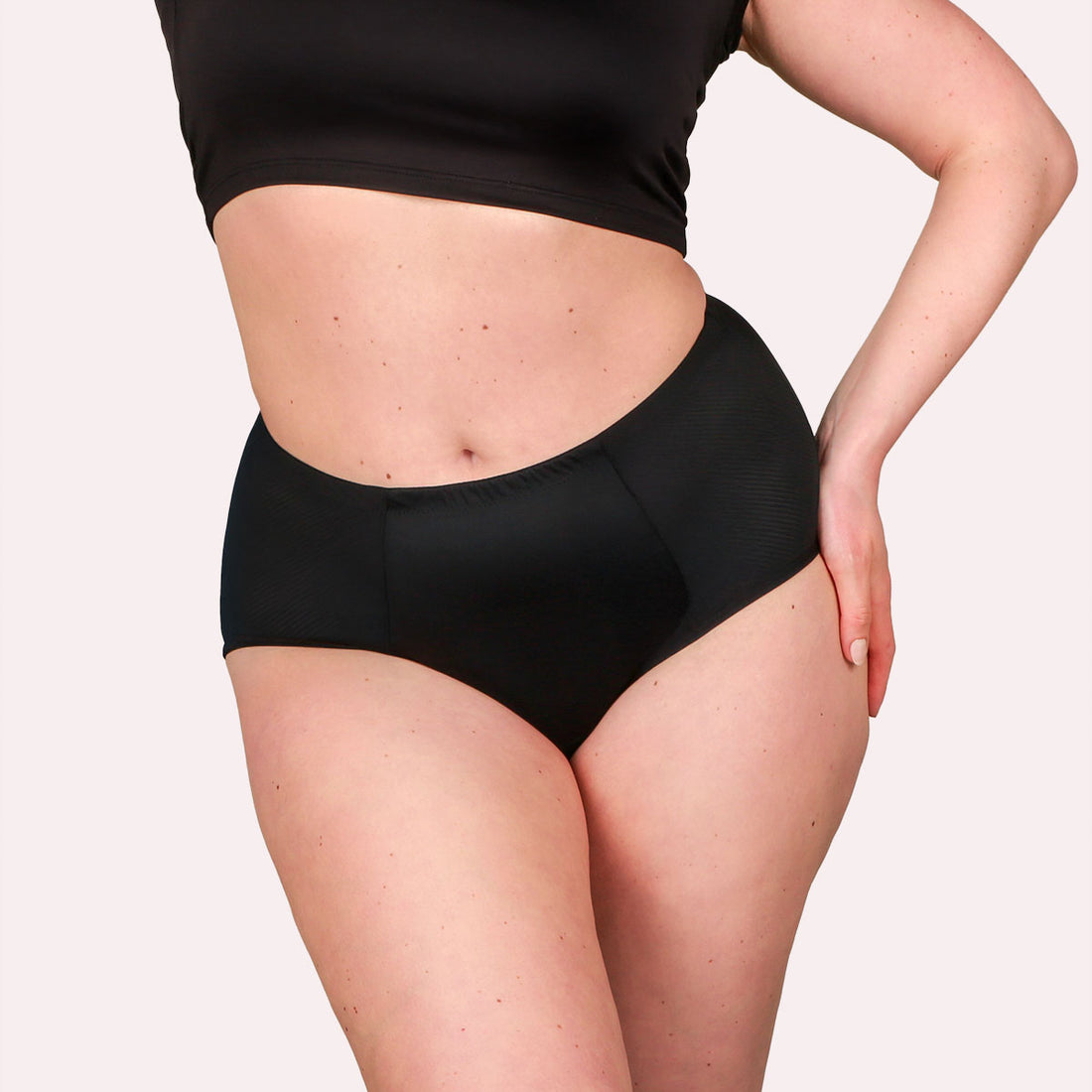 Taynie Highwaist ultra schwarz Curvy 