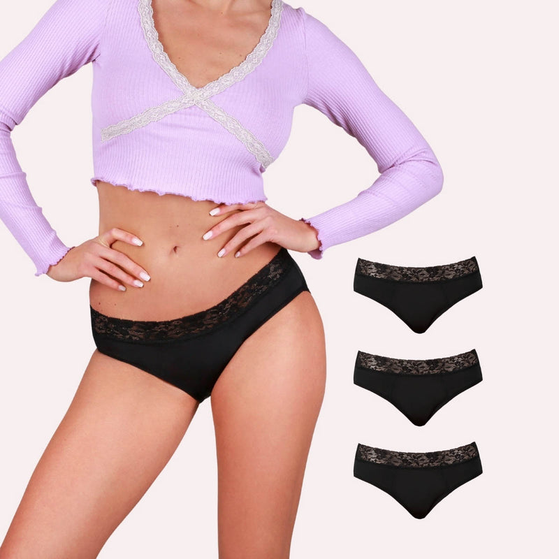3er Pack Periodenunterwäsche Taynie Queen ultra schwarz Alle Produkte