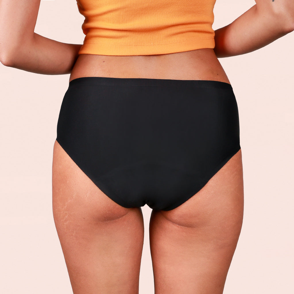 Periodenunterwäsche Taynie Seamless schwarz Teen Alle Produkte Menstruation Sport Blasenschwäche Bei Ausfluss Leicht Mittel Low Waist Daily