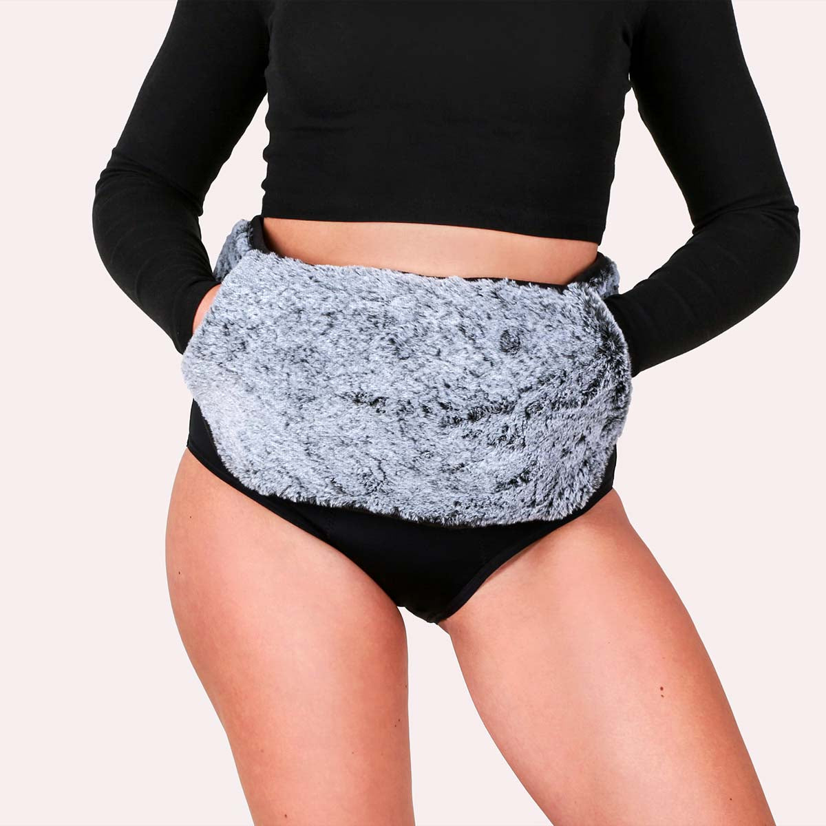 Fluffy heat belt XXL with hot water bottle